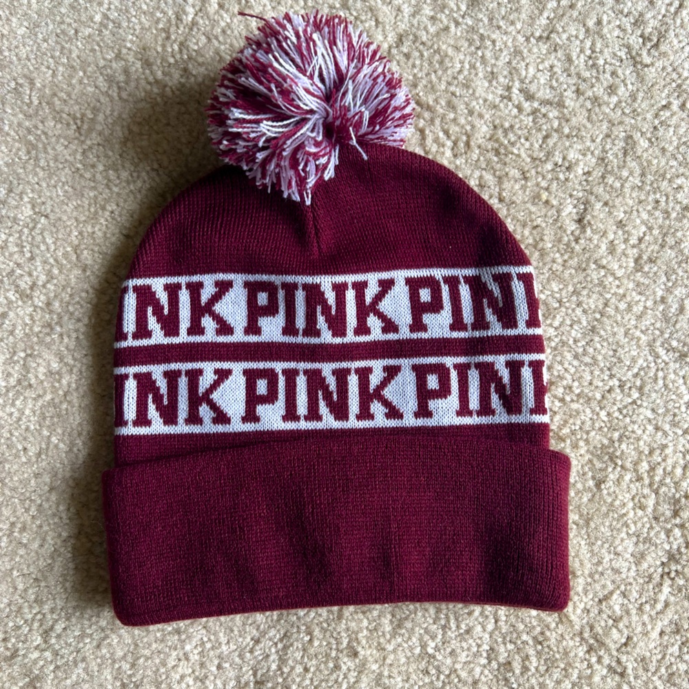 Pink Pompom Beanie